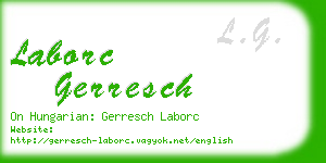 laborc gerresch business card